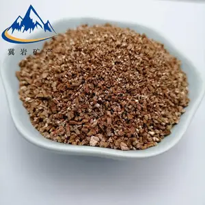 冀岩 育苗基质 防火涂料用金黄色膨胀蛭石1-3mm