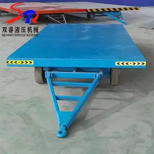 定制大吨位重型拖车厂区物流码头转运拖车挂车叉车牵引式平板车