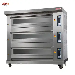 广州式电烤炉烤箱 大型工业烤炉 三层九盘层炉 月饼面包电烤箱商用 尼科厂家直销