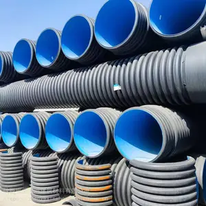 �ຣ�������ľ��HDPE˫�ڲ��ƹ�300���������ˮ���۹ܴ�ھ�PE���ƹ���������