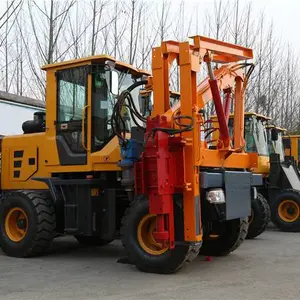 公路护栏小四轮打桩机价格-四轮打桩机-诺特机械优质售后
