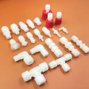 PVDF 气体接头直通 弯通 直角接头 穿板接头 三通接头 转换接头 堵头 螺纹