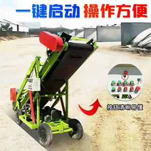 小型4米扒草机图片 牧草装取机规格 青贮取料机维护方便