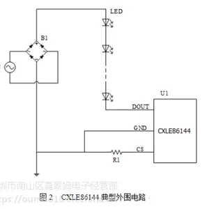 供应嘉泰姆驱动IC CXLE86144高PF无频闪单通道高压线性恒流LED芯片,单颗驱动6W
