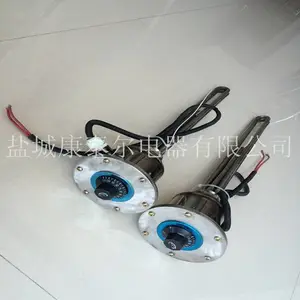 【康泰尔电器】不锈钢法兰加热管 带热电偶测温孔锅炉加热管 电加热棒