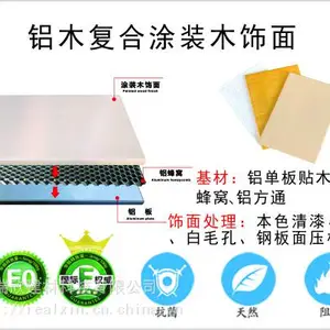 广州瑞欣供应铝木复合涂装木饰面 防火板