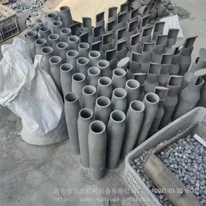 高密万源出口SISIC耐高温窑炉配件烧嘴保护套管碳化硅炉内管