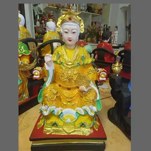 九龙圣母神像 手拿龙珠龙母娘娘佛像 泰山奶奶雕塑工艺厂
