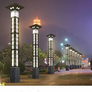 铝制景观庭院灯 50W 现代风格 公园庭院 柱灯 现货批发