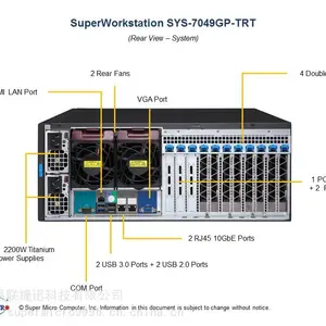 超微7049GP-TRT 4卡GPU平台 人工智能 机器视觉 深度学习 人脸识别
