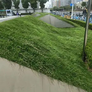 户外不锈钢花坛落地围边焊接安装市政园林铁艺隔断花槽种植池