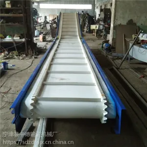 直行皮带输送机,裙边格板输送机,中德带式输送机