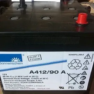 阳光蓄电池A412/90A 12v90ah 参数型号报价