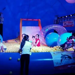 儿童互动游乐设备鲸鱼岛百万海洋球设备租赁