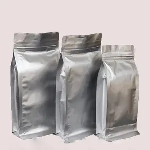 绿箔八边封袋定做 塑料食品包装袋 密封三边封铝箔袋自立袋