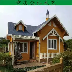 铜仁公园实木休闲木屋 防腐木景区度假小木屋设计安装 众仁木艺