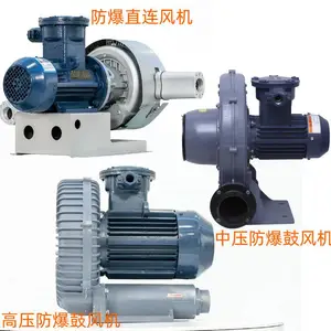 透浦式防爆中压风机CX-125H耐高温隔热型高温气体输送隔爆鼓风机