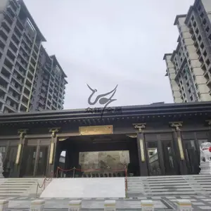 山西大同晋都府门楼不锈钢包板构件金属制品装饰工程