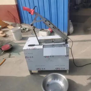 手动电助力冻猪蹄切骨机 大小型商用省力的电手猪蹄切骨机