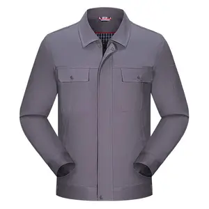 番禺区长袖工作服定做 工厂车间纯棉工装定制 员工工衣订做厂家