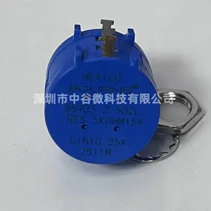 BOURNS伯恩斯 3590S-2-502L 5kΩ 线绕旋转多圈电位器可调电阻器