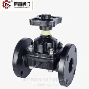 EG41J-16Q 英标手动隔膜阀衬胶法兰隔膜阀 耐酸碱耐腐蚀