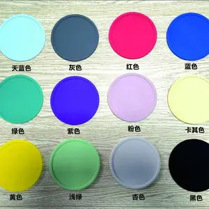 现货电商直供硅胶杯垫圆形隔热防滑杯垫可印刷logo饮料咖啡杯垫
