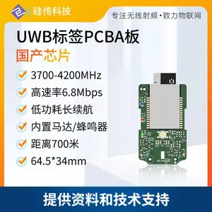 UWB定位标签卡国产DW1000PA方案隧道矿井人员定位基站系统免开发