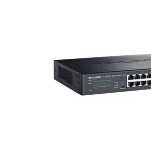 TP-LINK24口千兆交换机16孔TL-SG2024D企业10路vlan汇聚监控专用