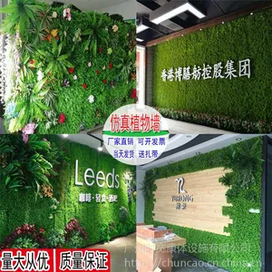 店铺门头水果地垫绿化塑料人造草皮装饰仿真植物墙绿植墙假草坪背景
