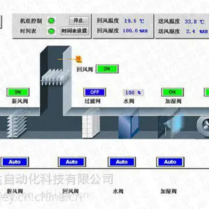 wincc组态软件在空调自控系统监控画面