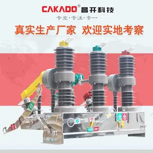户外高压真空断路器ZW32-12/T630-20手动隔离柱上断路器