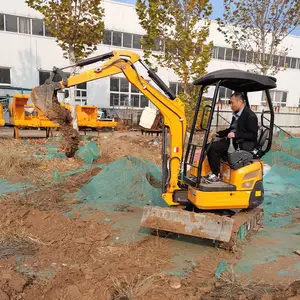 液压小挖机挖树坑农村挖机盖大棚立柱用挖掘机小型挖钩机型号