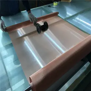 200目纯铜网 电池铜网 传感器传热导电铜丝网0.1mm厚铜丝网规格