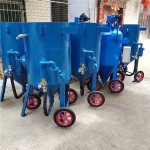 塔吊塔机喷沙除锈除漆设备 程达开放型喷砂机
