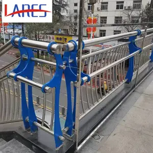 不锈钢桥梁护栏SS级高架桥梁护栏河道护栏SA级复合管扶手栏杆