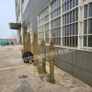 手动升降避雷针可移动升降桅杆 车用基站天线固定桅杆支撑伸缩杆