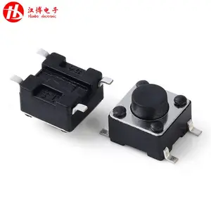 轻触开关微动开关 4.5*4.5*3.8-8MM 4脚立式贴片耐高温按键/按钮