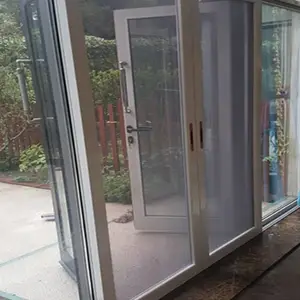 意美达牌单轨双扇推拉金刚网防盗纱门 平移防蚊纱门