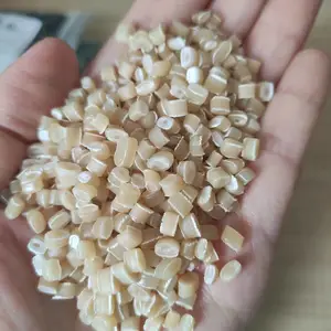 过60目PE再生颗粒 朱色塑料颗粒 半透 聚乙烯颗粒