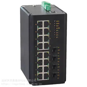 RS720G工业级千兆4光16电网管型自愈环网交换机ROGERKANG