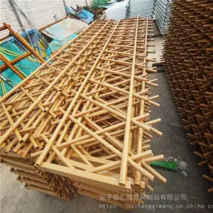 汇腾 杭州高强度仿竹护栏 景观竹节栏杆 仿篱笆护栏