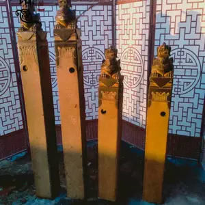 石雕拴马桩仿古栓马石做旧貔貅狮子罗马柱麒麟石门墩室内摆件