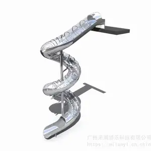 室内消防户外公园厚实光滑不锈钢滑梯ML-SSL1001