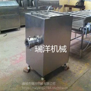 鲜猪肉绞肉机 轻松搅碎大块猪肉 切猪肉馅用设备 出料顺畅均匀