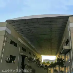 大型电动雨棚伸缩遮阳篷移动推拉棚活动蓬停车棚仓库帐篷户外收缩