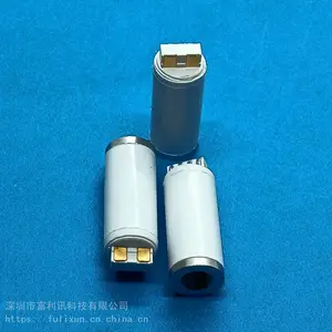 3.5耳机音频母座2+4焊线式外径6.5mm白胶 铜头安卓 音频转接线专用