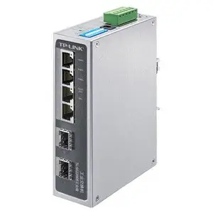 TP-LINK TL-SG2206R工业级6口千兆2光4电环网Web网管壁挂DIN导轨