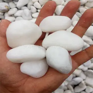 供应白色雨花石 北京永顺白色雨花石批发 白色砾石