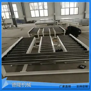 宁津德隆动力滚筒皮带拼接输送机 输送整袋大米转弯传送机运输机